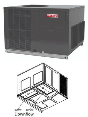 Goodman GPGM54810031 Downflow/Horizontal Packaged Gas/Electric/Dual 15.2 SEER2 4 Ton