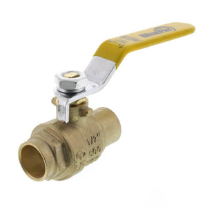 NIBCO NJ83H0A 1" Two-Piece Full-Port Bronze Ball Valve, Solder End | York 027-03872-037