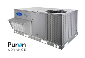 Carrier WeatherMaker 3 Ton 13.4 SEER2 A/C Only Commercial Packaged Unit | 208/230V 1 Phase - R454B - Single Stage