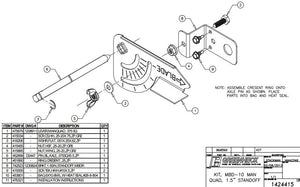 868560 — Kit,1.50In, Stand-Off,Man Quad Mbd-10