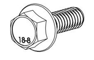 415573 — Bolt, Hsf, 1/4-20X3/4, SS, 18-8
