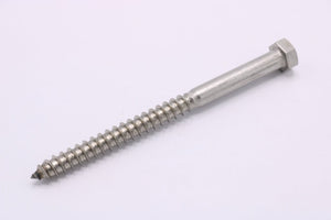 416766 — Lag Screw, Hex Head, 3/8-7x5, SS, 18-8