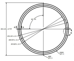 330700 — Outlet Guard, 99-130, Gen 2, Stainless Steel