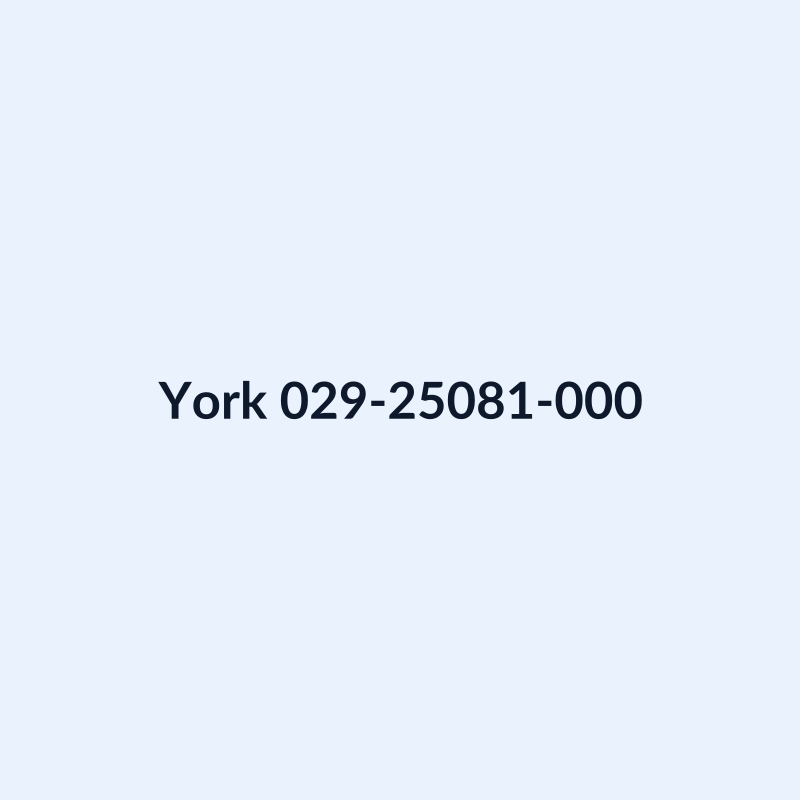 York 029-25081-000 Bearing, Ball (Deep Groove)