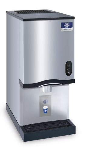 Manitowoc 16 1/4" NEO Air Cooled Countertop Nugget Ice Maker & Dispenser - 10 lb. Bin with Sensor Dispensing - 115V - CNF0201A