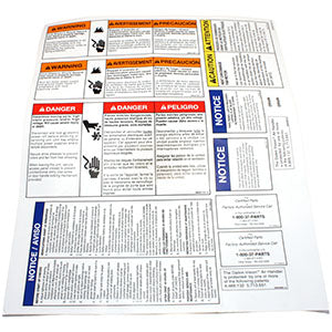 Daikin Applied 205967601 — Label Combo Vision Warnings