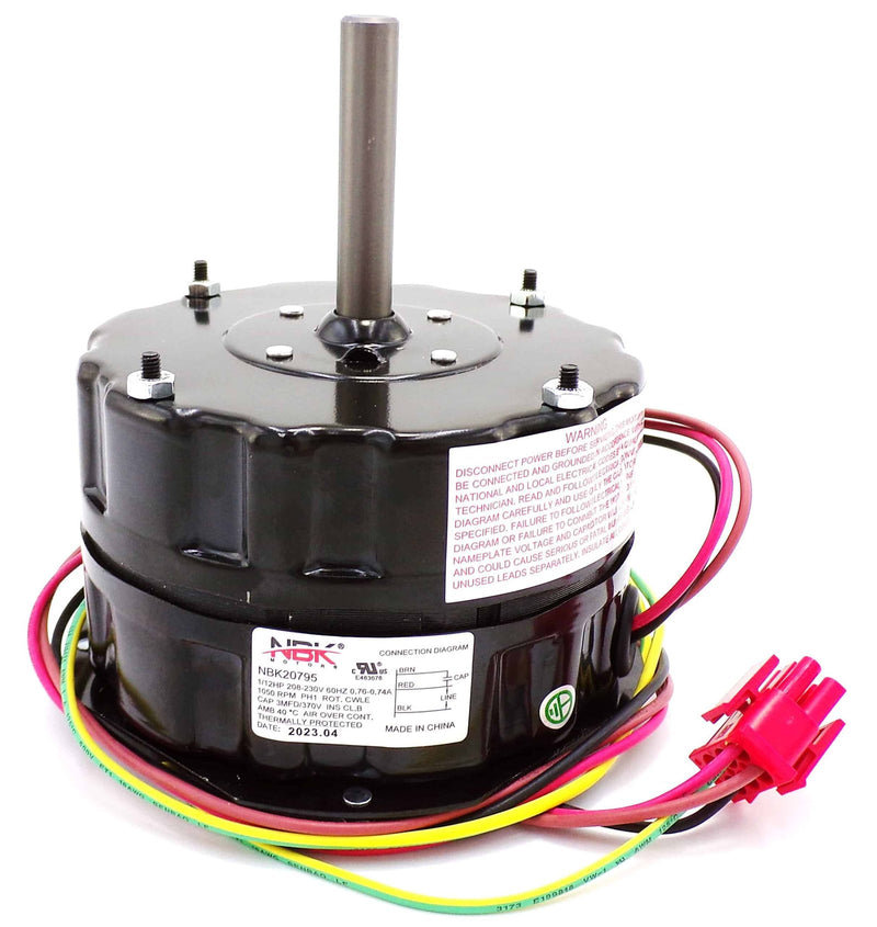 York S1-02426019000 Condenser Motor 208/230V 1/12 Hp — Replacement