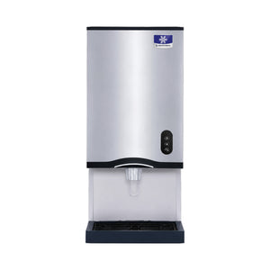 Manitowoc 16 1/4" NEO Air Cooled Countertop Nugget Ice Maker & Water Dispenser - 20 lb. Bin with Lever Dispensing - 115V - CNF0202A-L