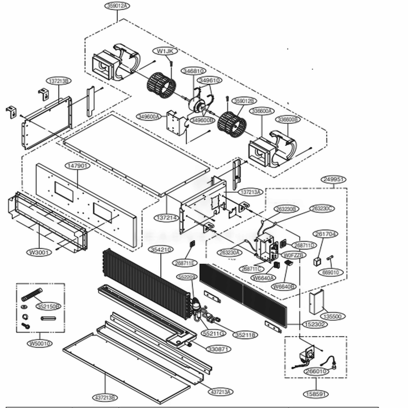 LG 4961A30005A Motor Bracket, Indoor – Multi V and mini split system