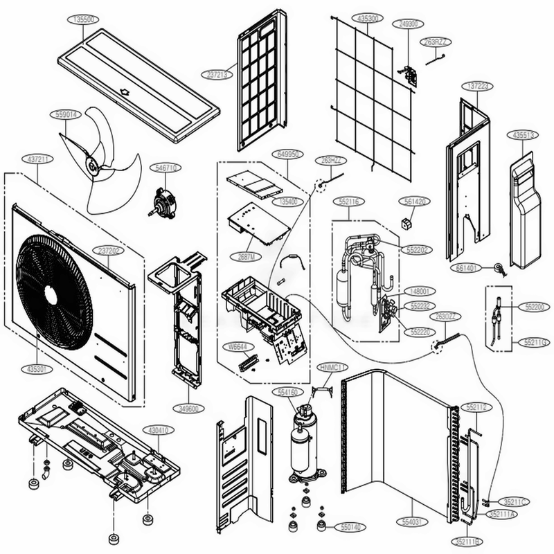 LG EAU60905411 - Motor Assembly,DC,Outdoor