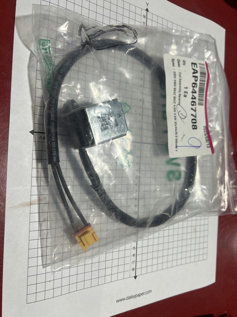 LG EAP64467708 Reversing Valve Coil – Multi V and mini split system