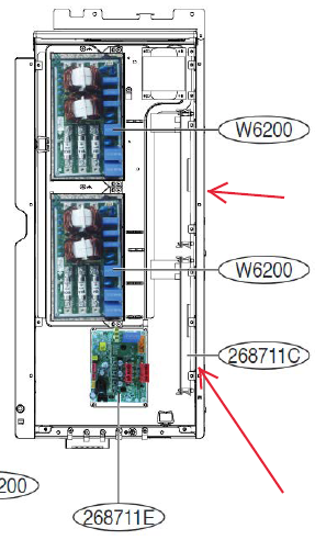 LG EBR88279008 Inverter PCB Assembly – Multi V 5 outdoor unit