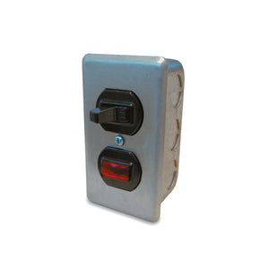 Greenheck MS-16 Manual Switch, Single Throw Wall Mount with Pilot Light, Up to 1/2HP, 120V