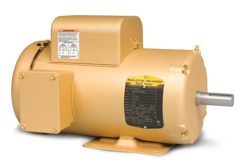 Baldor EL3605T 2 HP TEFC Motor, 182T Frame, 1800 RPM, 115/230V-1PH-60Hz