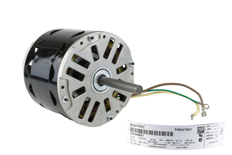 14P508B01 — WaterFurnace Motor PSC 1/5 HP (For WXV/H025 Add 14S005B) F48U47D01