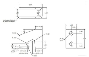 485534 — Latch, Hook, 1.13 X .52 X 14GA, GALV, FR HOOD