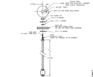 385988 — Float, Assembly, 13 Sensor, For 5 Gallon Tank