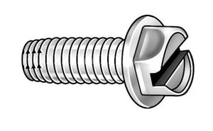 415539 — Screw, Thread Cutting, Slotted Hex Washer Head,#10-32X.375,GZP,TYP 23