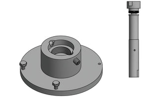 410727 — Hub, Aluminum, Pin, CRS, MACH, 0.3875-13 UNC, Assembly