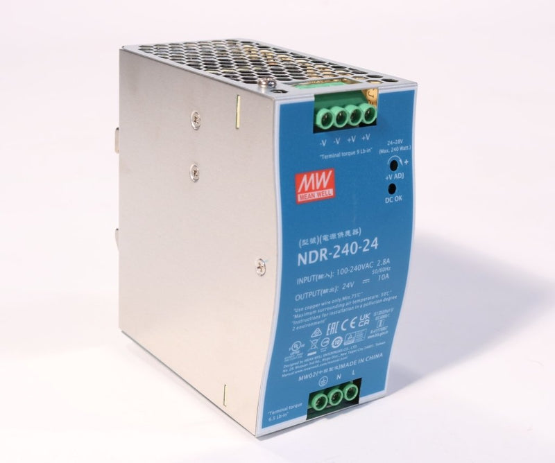 1017354 — Power Supply, NDR-240-24, MEANWELL