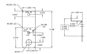 742523 — Stand-Off Bracket, 1-1/2 Inch, MBDR