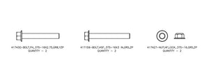 916399 — Motor and Downtube Fastener Kit, DC