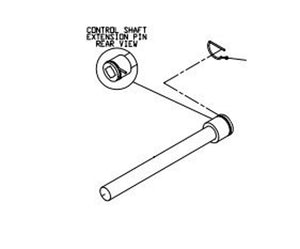 846032 — Extension Pin Kit, with Clip, 316SS