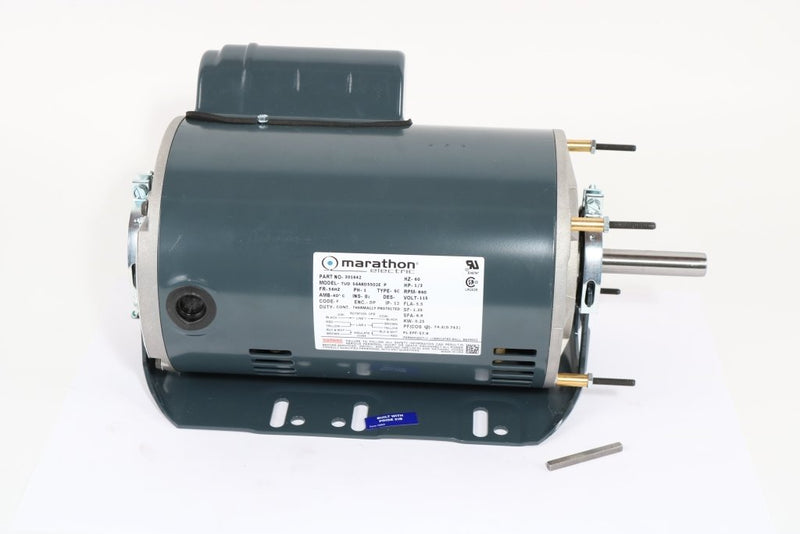 301642 — Motor, 056A8D5502, 0.333HP, 900 RPM, 115V, 60Hz, 1Ph