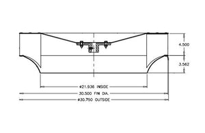 822357 — Wheel, Aluminum, CUBE-300HP/GB-300HP, 1 Inch Bore
