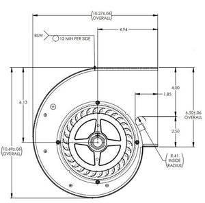 916907 — Scroll Assembly, Galvanized, Models BCF106/206, R